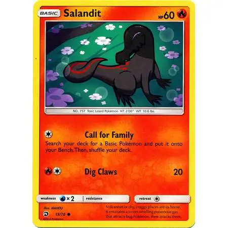 Pokemon Trading Card Game Dragon Majesty Common Salandit #13