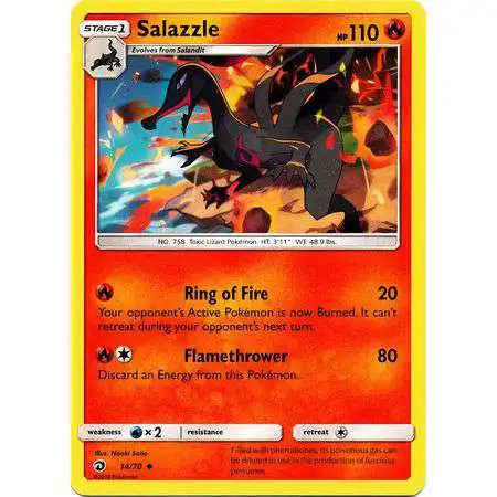 Pokemon Trading Card Game Dragon Majesty Uncommon Salazzle #14