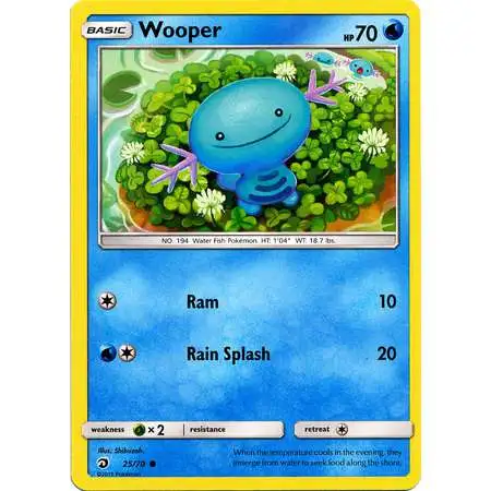 Pokemon Trading Card Game Dragon Majesty Common Wooper #25