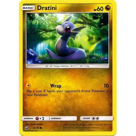 Pokemon Trading Card Game Dragon Majesty Common Dratini #34