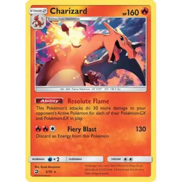 Pokemon Trading Card Game Dragon Majesty Rare Charizard #3 [Exclusive]
