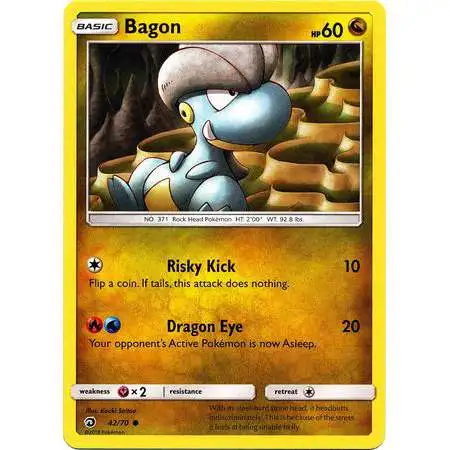 Pokemon Trading Card Game Dragon Majesty Common Bagon #42