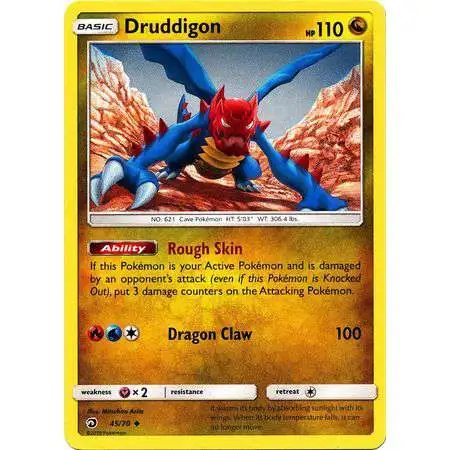 Pokemon Trading Card Game Dragon Majesty Uncommon Druddigon #45