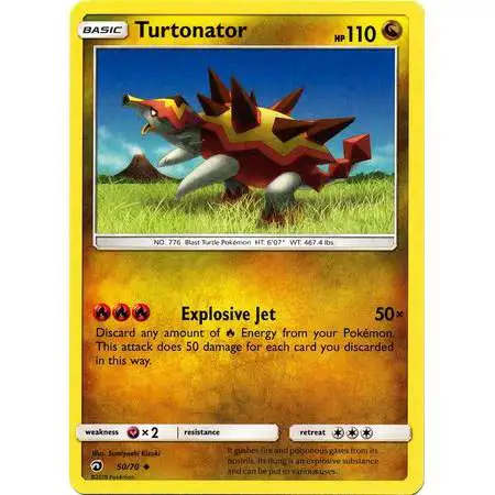 Pokemon Trading Card Game Dragon Majesty Uncommon Turtonator #50