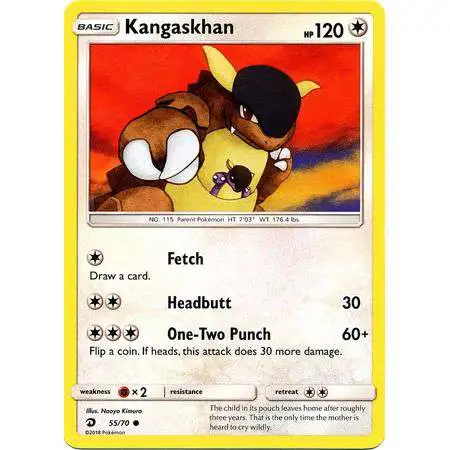 Pokemon Trading Card Game Dragon Majesty Common Kangaskhan #55