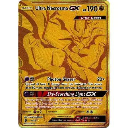 pokemon trading card game necrozma Dusk Mane - Rare Holo GX - SM102 including damage Pokmon TCG Mysterious Powers Tin