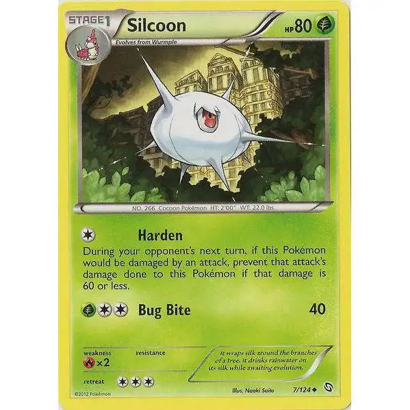 Pokemon Black & White Dragons Exalted Uncommon Silcoon #7