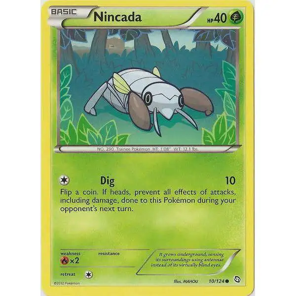Pokemon Black & White Dragons Exalted Common Nincada #10