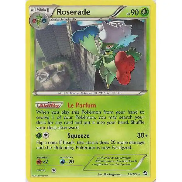 Pokemon Black & White Dragons Exalted Rare Roserade #15