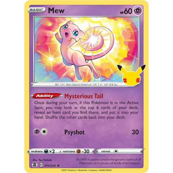 Pokemon Trading Card Game Celebrations Holo Rare Mew #11