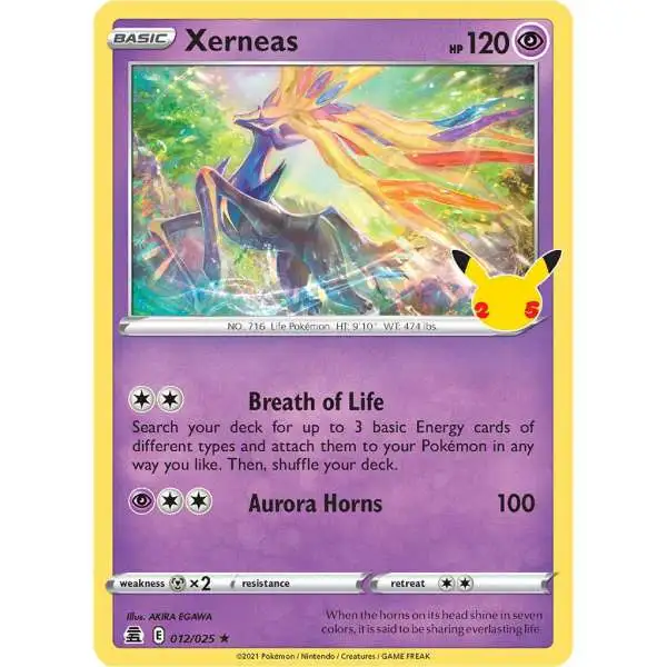 Pokemon Trading Card Game Celebrations Holo Rare Xerneas #12