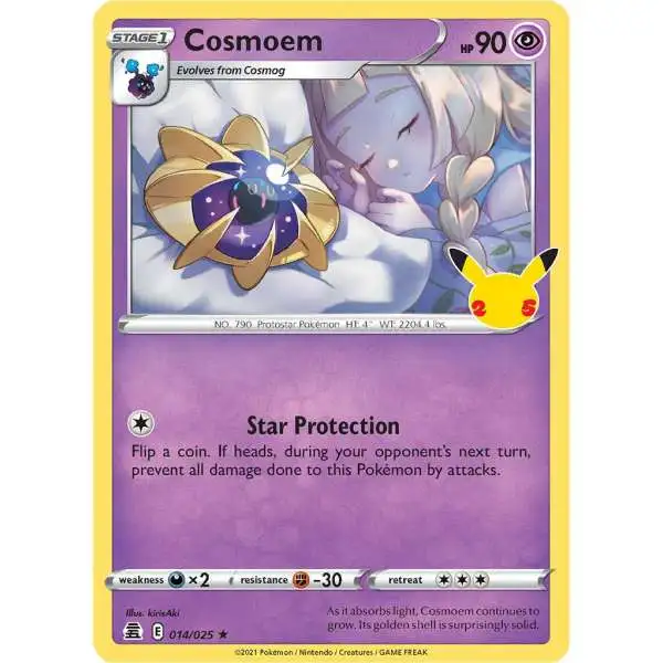 Pokemon Trading Card Game Celebrations Holo Rare Cosmoem #14