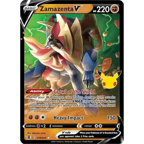 Pokemon Trading Card Game Celebrations Ultra Rare Zamazenta V #18