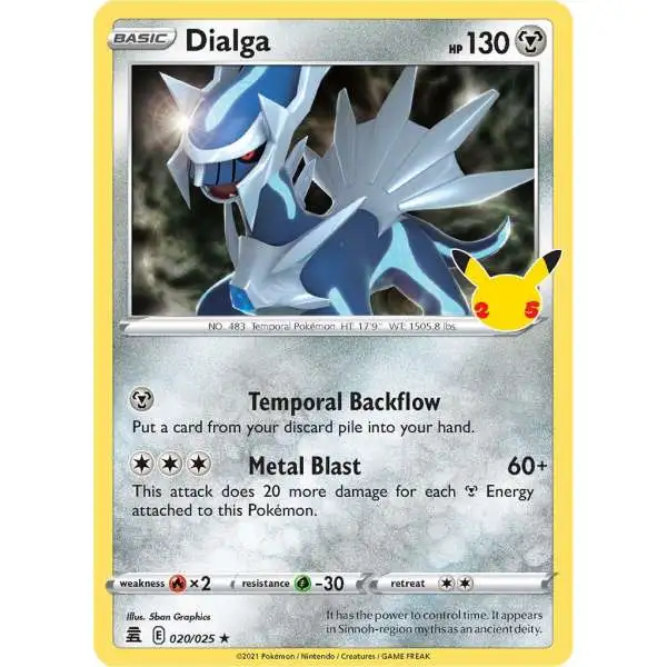 Pokemon Trading Card Game Celebrations Holo Rare Dialga #20