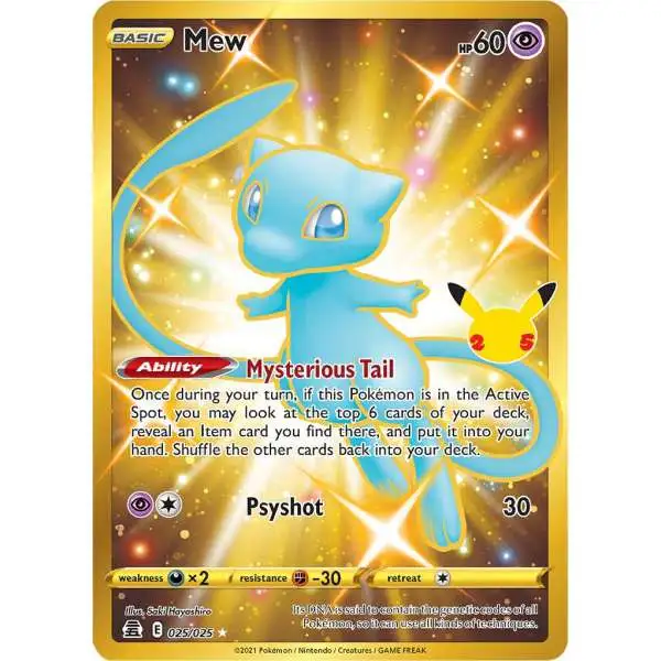 Pokemon Trading Card Game Celebrations Secret Rare Mew (Secret) #25