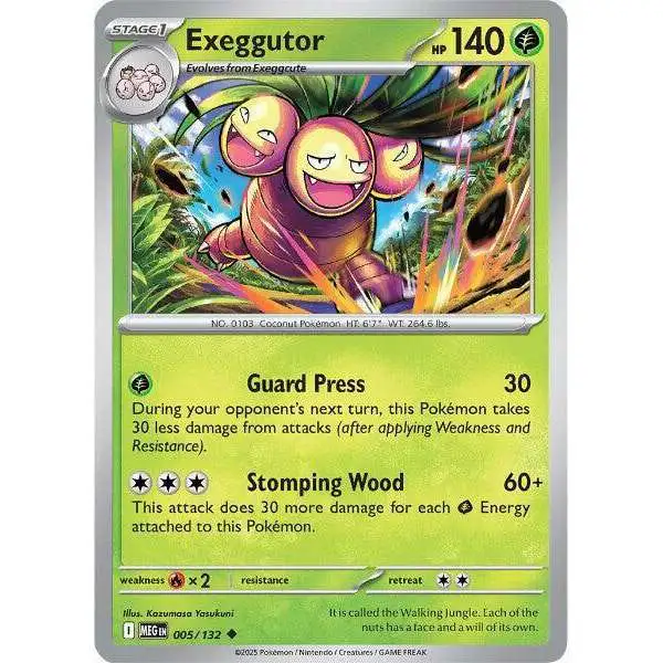 Pokemon Trading Card Game ME01: Mega Evolution Uncommon Exeggutor #5