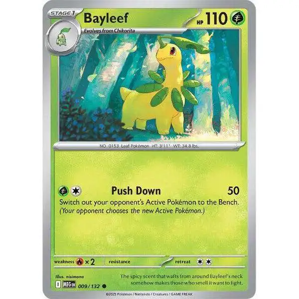 Pokemon Trading Card Game ME01: Mega Evolution Common Bayleef #9