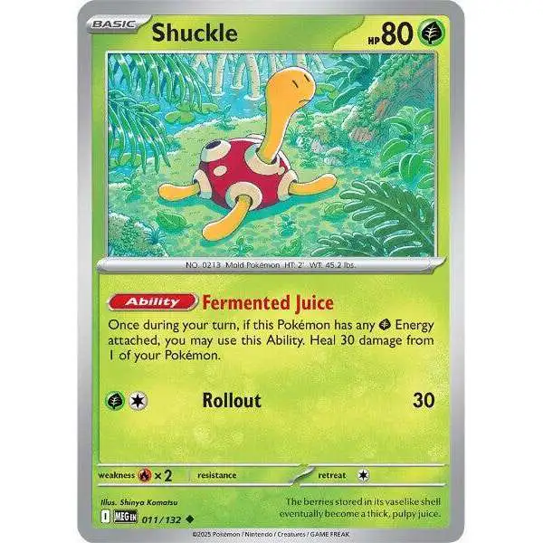 Pokemon Trading Card Game ME01: Mega Evolution Uncommon Shuckle #11