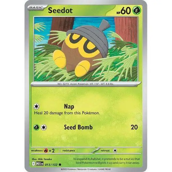 Pokemon Trading Card Game ME01: Mega Evolution Common Seedot #13