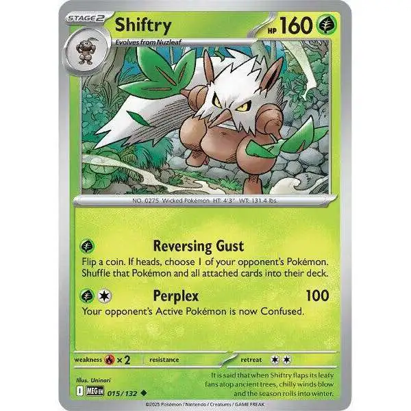 Pokemon Trading Card Game ME01: Mega Evolution Uncommon Shiftry #15