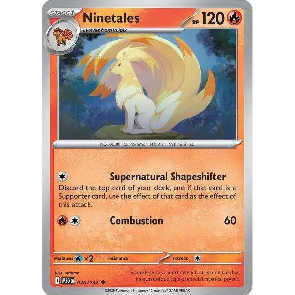 Pokemon Trading Card Game ME01: Mega Evolution Uncommon Ninetales #20