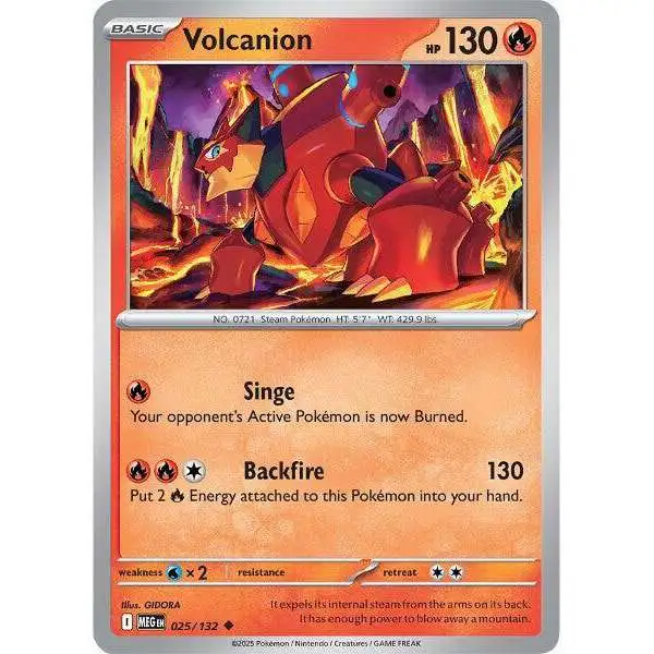 Pokemon Trading Card Game ME01: Mega Evolution Uncommon Volcanion #25