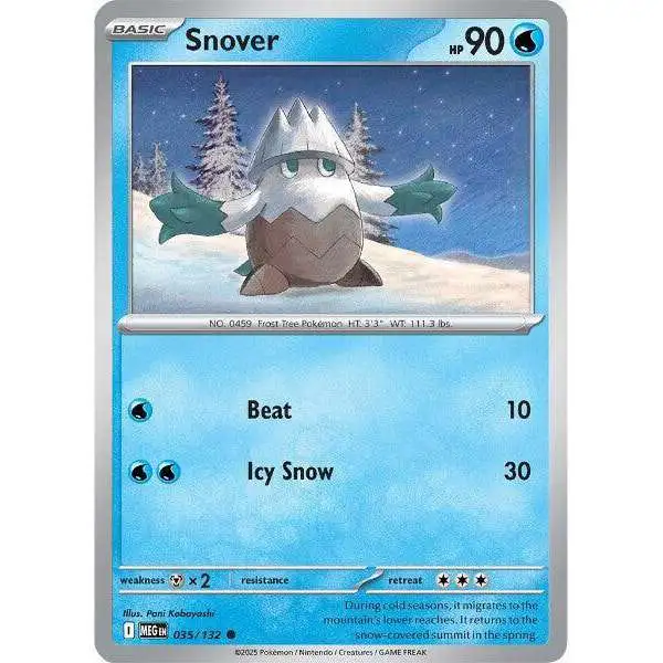 Pokemon Trading Card Game ME01: Mega Evolution Common Snover #35