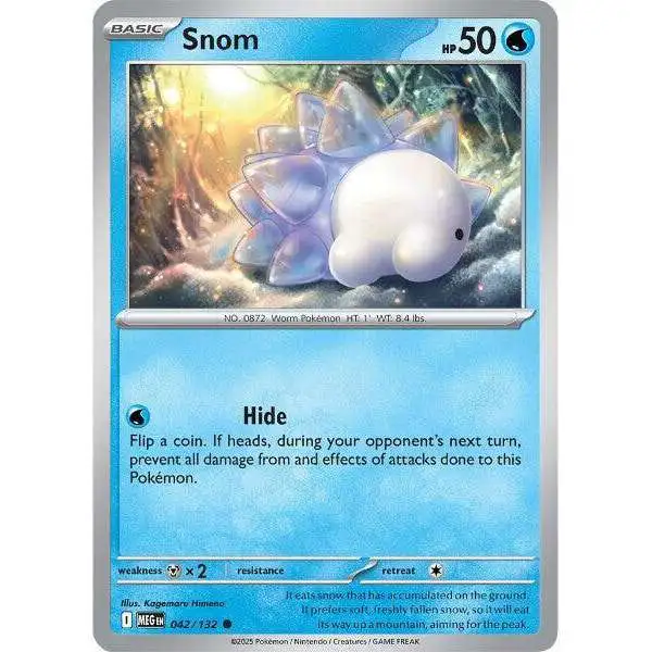 ground pokemon cards Trading Card Game ME01 Mega Evolution Single Card Common Snom 42 Alolan Geodude - SV09: Journey