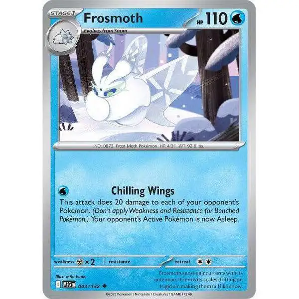 Pokemon Trading Card Game ME01: Mega Evolution Uncommon Frosmoth #43