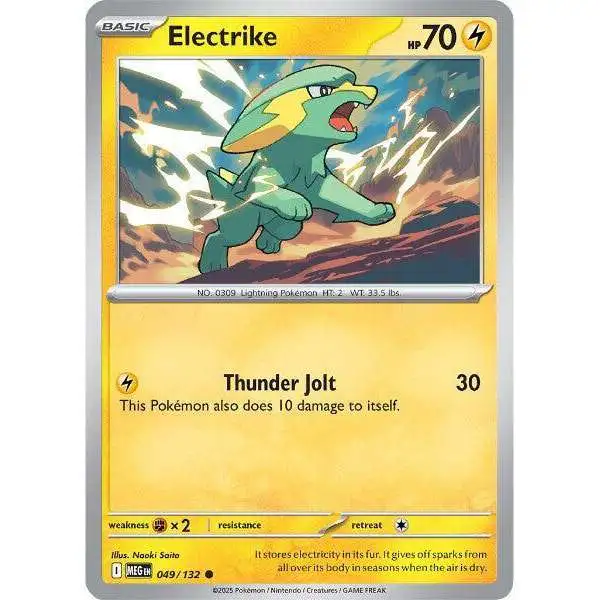 Pokemon Trading Card Game ME01: Mega Evolution Common Electrike #49