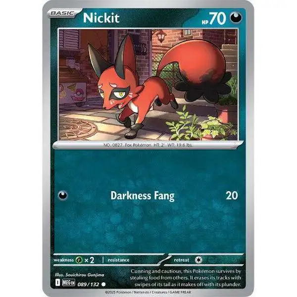 Pokemon Trading Card Game ME01: Mega Evolution Common Nickit #89