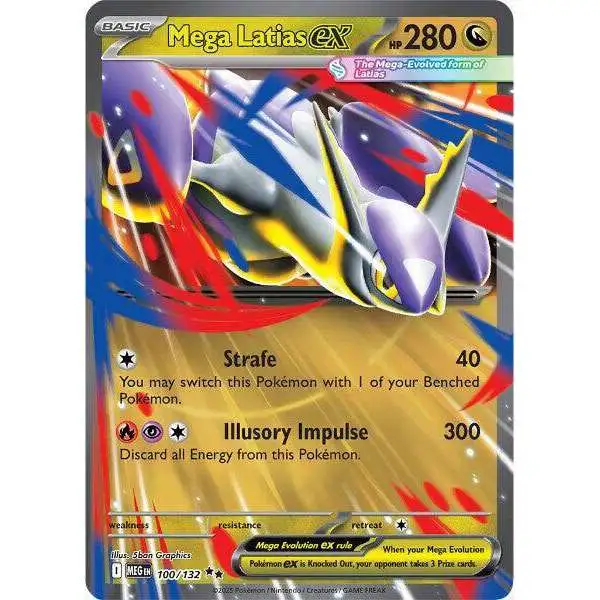 Pokemon Trading Card Game ME01: Mega Evolution Double Rare Mega Latias ex #100