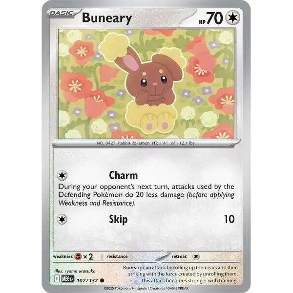 Pokemon Trading Card Game ME01: Mega Evolution Common Buneary #107