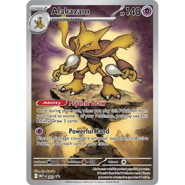 Pokemon Trading Card Game ME01: Mega Evolution Promo Alakazam MEP009