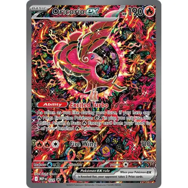 Pokemon Trading Card Game ME01: Mega Evolution Promo Oricorio ex MEP024