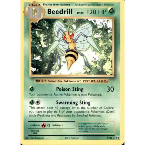 Pokemon X & Y Evolutions Rare Beedrill #7