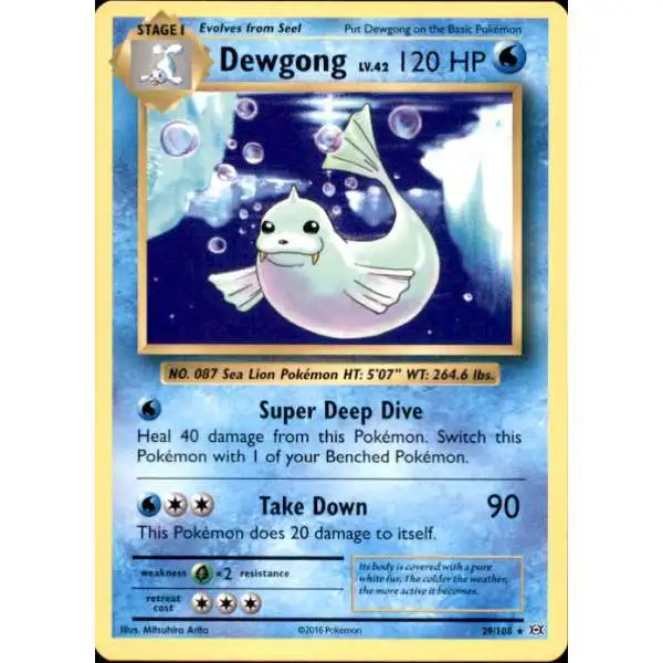 Pokemon X & Y Evolutions Rare Dewgong #29