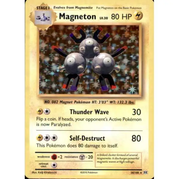 Pokemon X & Y Evolutions Holo Rare Magneton #38