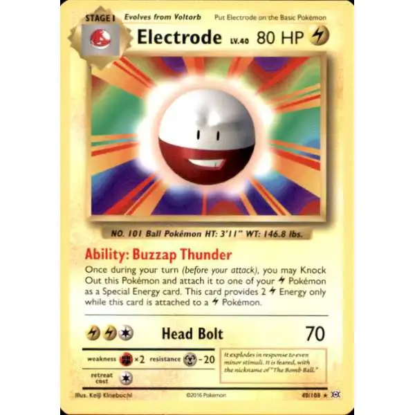 Pokemon X & Y Evolutions Rare Electrode #40