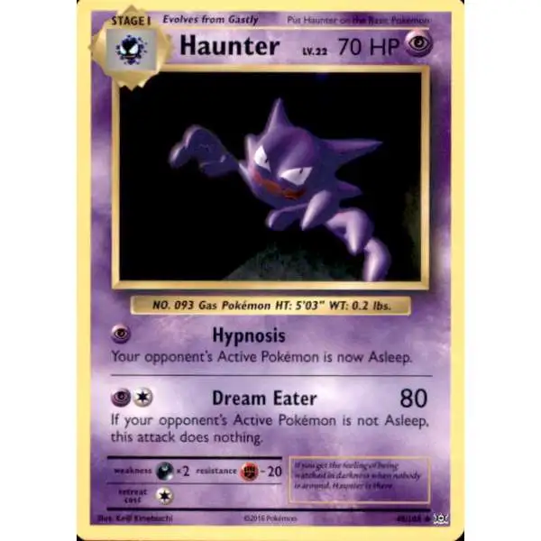 Pokemon X & Y Evolutions Uncommon Haunter #48