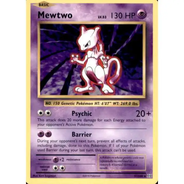 Pokemon X & Y Evolutions Rare Mewtwo #51