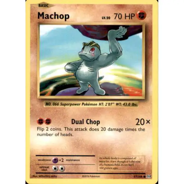 Pokemon X & Y Evolutions Common Machop #57