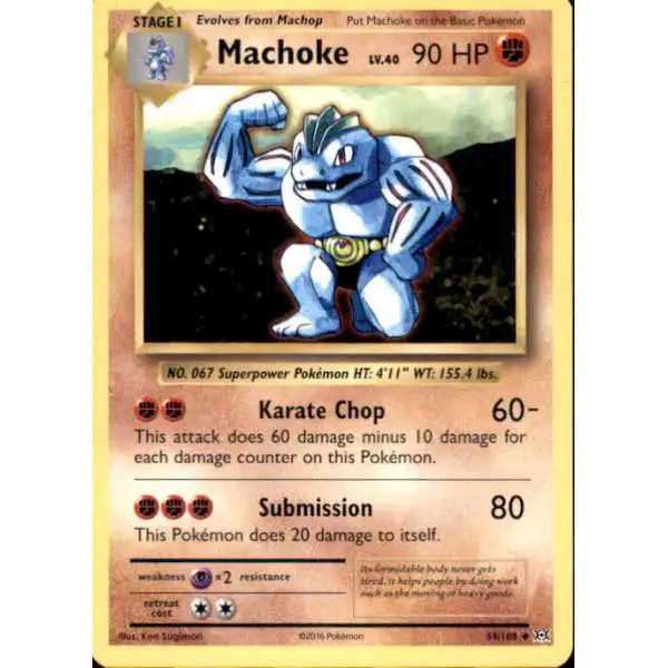 Pokemon X & Y Evolutions Uncommon Machoke #58