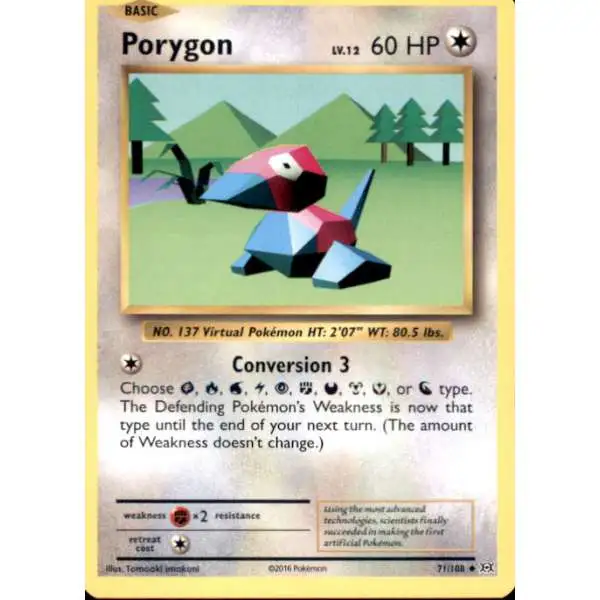 Pokemon X & Y Evolutions Uncommon Porygon #71