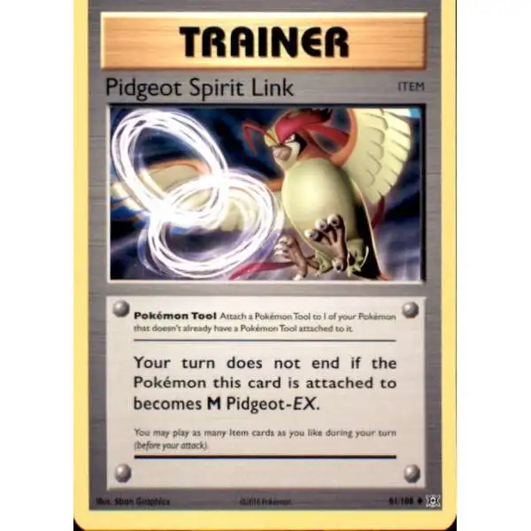 Pokemon X & Y Evolutions Uncommon Pidgeot Spirit Link #81