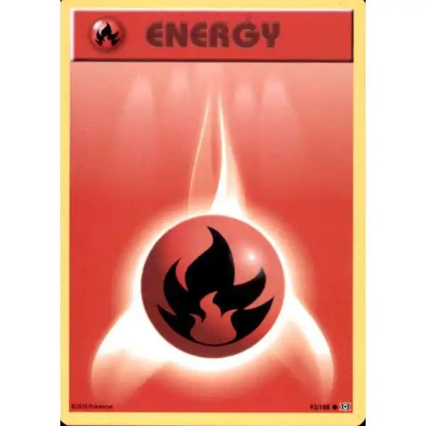 Pokemon X & Y Evolutions Common Fire Energy #92
