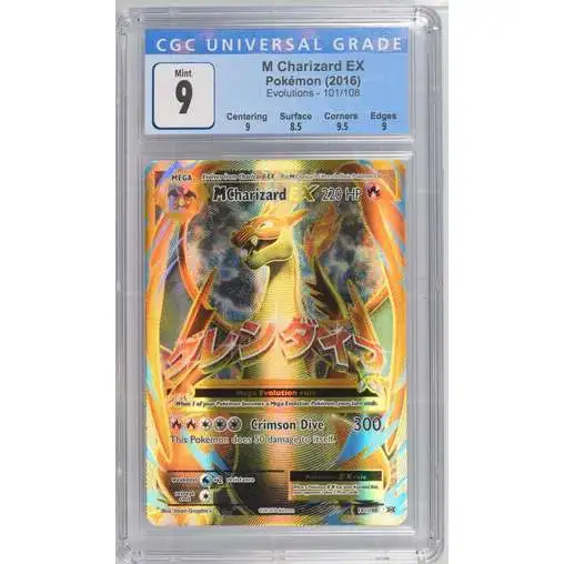Pokemon X & Y Evolutions Ultra Rare M Charizard EX #101 [Graded] [CGC 9]