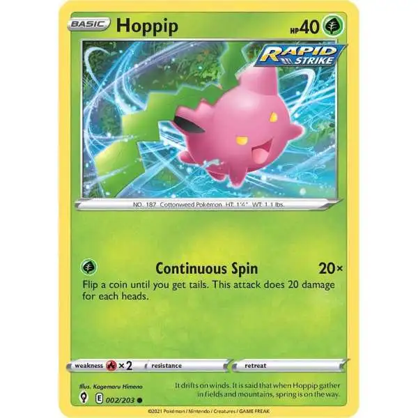 Pokemon Trading Card Game Sword & Shield Evolving Skies Common Hoppip #2