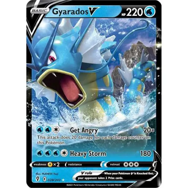 Pokemon Trading Card Game Sword & Shield Evolving Skies Ultra Rare Gyarados V #28