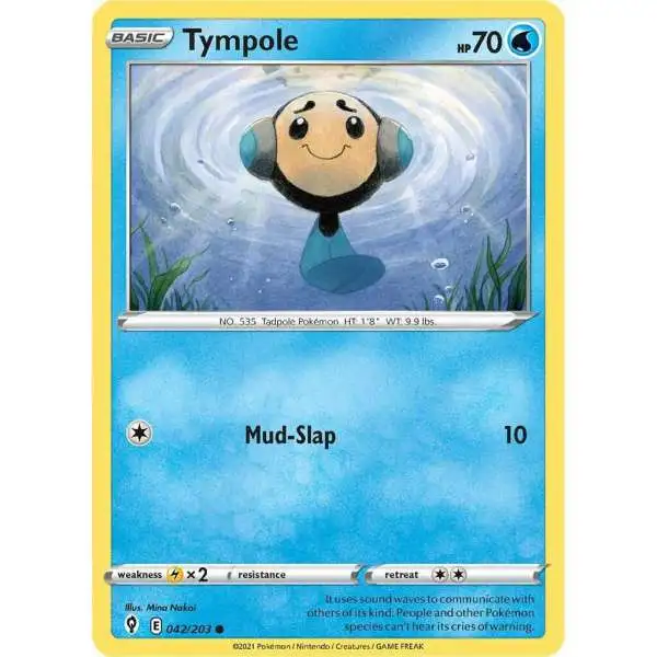Pokemon Trading Card Game Sword & Shield Evolving Skies Common Tympole #42